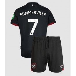West Ham United Crysencio Summerville #7 Uit tenue Kids 2024-25 Korte Mouw (+ Korte broeken)